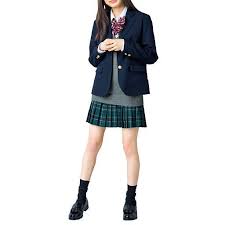 防汚 撥水加工付き 汚れにくいブレザー スクール 制服 セシール cecile チェック柄 スカートベルト ブレザー