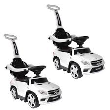 Ride On Cars Baby Mercedes Push Car Stroller W Led Lights White 2 Pack Baby Car Toy Cars For Kids Stylish Stroller