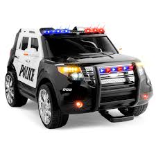 Black And White Police Car For Sale Best Choice Products 12v Kids Police Rc Remote Ride On Suv Car W Parent Control 2 Speeds Lights Aux Sirens Black Walmart Com In 2020 Kids Police Kids Police Car Suv