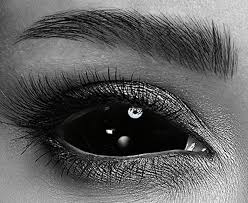 Image result for black sclera contacts