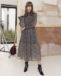 Paisley Smock Midi Dress With Pintuck Paisley Dress Outfit Winter Dress Outfits Top Shop Dress