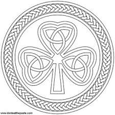 Shamrock Printable Box And Coloring Page Shamrock Printable Celtic Coloring Coloring Pages