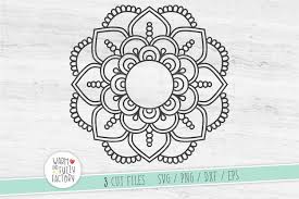 Download Mandala Svg Monogram Mandala Svg Mandala Cut File 328585 Cut Files Design Bundles