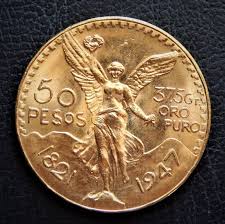 Des weiteren findet sich randständig ein münzumfassender zierrand. Lot Art Mexico Estados Unidos Mexicanos 50 Pesos 1947 Gold