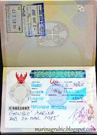Visa exemption entry at thai land border. Marina Grubic Tourist Visa For Thailand