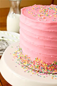 Simple, elegant and fabulous 50th birthday cake. Pink Vanilla Bean Birthday Cake Smells Like Home