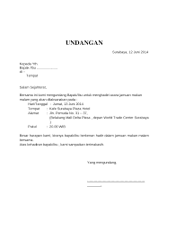 Demikian keterangan yg dapat kami bagikan tentang model proposal penawaran beras ke tempat tinggal makan. Contoh Surat Undangan Makan Bersama Contoh Surat