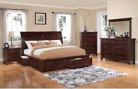 Sonoma 8 Piece King Storage Bedroom Set Dark Brown The Brick Easy Decor King Bedroom Furniture Brown Furniture Bedroom Bedroom Sets