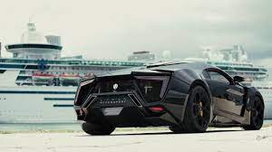 Insane Black Lykan Hypersport In Miami Rear Side View Image Gallery Lykan Hypersport Views Photo