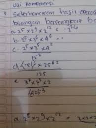 Sehingga untuk mengerjakan soal di atas kamu bisa menggunakan aturan pangkat. Sederhanakan Hasil Operasi Bilangan Berpangkat Berikut Brainly Co Id