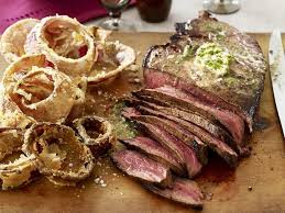 London Broil With Herb Butter Recipe London Broil Recipes Food Network Recipes Herb Butter Recipe