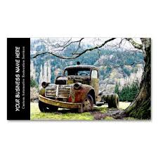 Vintage Truck Automotive Restoration Services Business Card Template Automotive Restoration Restoration Services Vintage Truck