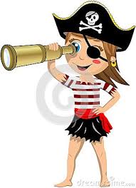 Pirate Cartoon Boy Telescope Cartoon Boy Pirates