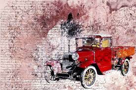 Free Image On Pixabay Car Old Car Red Art Abstract Abstract Art Poster Red Abstract Art Posters Art Prints