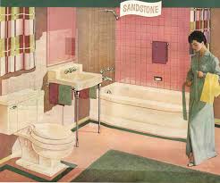 A Pink And Brown 50s Bathroom Soothing Pretty And Retro 50s Bathroom Retro Renovation Pink Bathroom
