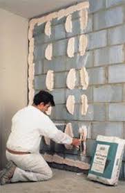 How To Plaster Board A Wall Using The Dot Dab System Drylining Plasterboard Wall Concrete Block Walls Plasterboard