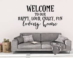 Welcome To Our Home Wall Decal Welcome Wall Decal Home Decor Happy Home Decals Happy Home A Wall Stickers Home Decor Wall Decor Bedroom Wall Patterns