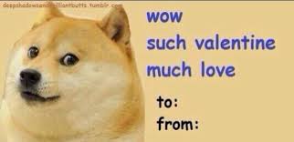 Valentine Card Design Doge Valentines Day Card 39 dog valentine puns ranked in order of popularity and relevancy.