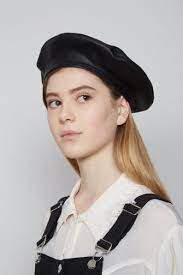 Alexa Chic French Eco Leather Beret Hat For Women Leather Beret Hats For Women Beret