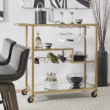 Black And Gold Bar Cart Metropolitan Gold Metal Mobile Bar Cart With Mirror Glass Bar Furniture Gold Bar Cart Mobile Bar Cart