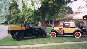1929 Ford Model A Cabriolet And 1930 Model A Pickup With Rag Top