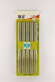 Sumpit Stainless 5 Pasang Dipilih Karena Kualitas Merk Lian Hong Isi 5 Pasang Sesuai Gambar Ukuran 22 3cm Bahan Stainless Buatan China Sumpit Alat