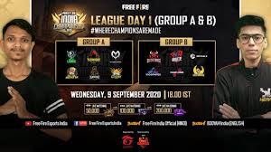 Feel the spirit of battle and the sweet taste of victory. English Free Fire India Championship 2020 Fall League Day 1 Group A B Youtube