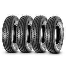 set of 4 radial dot trailer tires 235 85r16 st23585r16 10pr load range e 125l