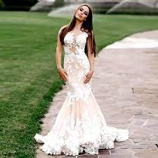 Maybe you would like to learn more about one of these? Chic Lace Mermaid Wedding Dresses Illusion Neckline Elegant Wedding Gown Wish