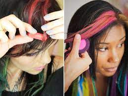 Then you have to lightly spray your hair with water, damp, not wet and then apply the hair chalk liberally in one motion. How To Use Colored Hair Chalks Tips And Tricks