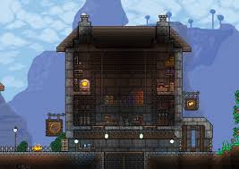 | terraria house designs hello there i'm gandalfhardcore and welcome back to another epic. My Early Game Forge And Hellavator Entrance Just For Fun Terraria Terraria House Design Terrarium Terraria House Ideas