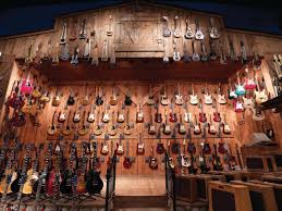 Guitar Center Stage Music Studio Room Guitar Display Guitar