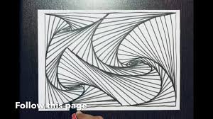 Spiral Drawing From Alphabet K Video In 2020 Line Art Drawings Drawings Optical Illusion Drawing