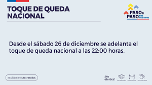 Cuál es el nuevo horario y cuándo empieza a aplicarse. Gobierno Anuncia Que Adelantara Toque De Queda A Partir De Este Sabado A Nivel Nacional Nacional Biobiochile