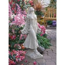 Girl Holding Dove Statue Garden Statues Garden Art Diy Angel Garden Statues