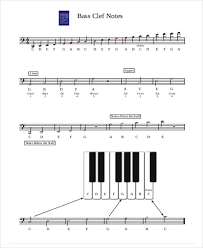 Piano Notes Chart Free Premium Templates