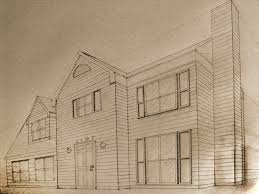 Make the horizon line and vanishing points. Two Point Perspective House By Injokei On Deviantart