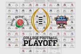 College Football Bowl Game Schedule Printable