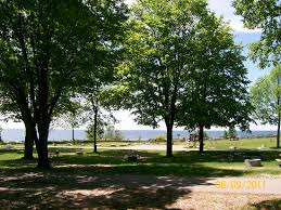 Sand lake campground is situated on the scenic shores of sand lake and provides a selection of sites shaded by a mixed hardwood forest. The View Of Lake Michigan From Our Campsite Picture Of Orchard Beach State Park Manistee Tripadvisor