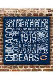 Chicago Bears Square Subway Art 24 X 24 By Fan Favorite Football Art On Hautelook Subway Art Lions Chicago Bears