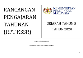 Berikut adalah senarai rpt bagi pelbagai mata pelajaran untuk tahun 5. Rpt Sejarah Tahun 5 Yiking Chong Flip Pdf Anyflip