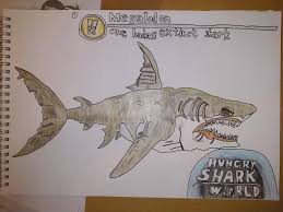 Amazing drawing a 3d realistic shark. Megalodon Drawing Hungrysharkworld
