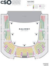 seating charts cso