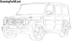 How To Draw A Mercedes Benz G Class Araba Cizimler Desenler
