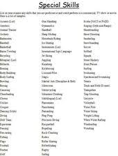 Examples Of Special Skills For A Resume Resume Skills Resume Skills Section List Of Skills