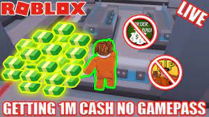 When i rob places it usually starts with the jewellery store. No Gamepass Getting 1 Million Jailbreak Cash Roblox Jailbreak Free Jailbreak Cash Live Youtube