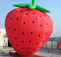 Wholesale Price Event Advertising Giant Customized Fruit Inflatable  Strawberry Balloon