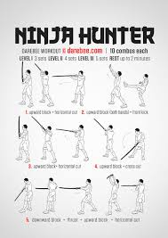 Ninja Hunter Workout Martial Arts Workout Fight Training Mma Workout