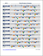 Employee schedule maker exceltemplate net. Shift Work Calendar For Excel