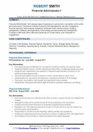 Your resume needs to reflect all that you do and have accomplished in order for a potential employer to see the value you bring to the table. Financial Administrator Resume Samples Qwikresume